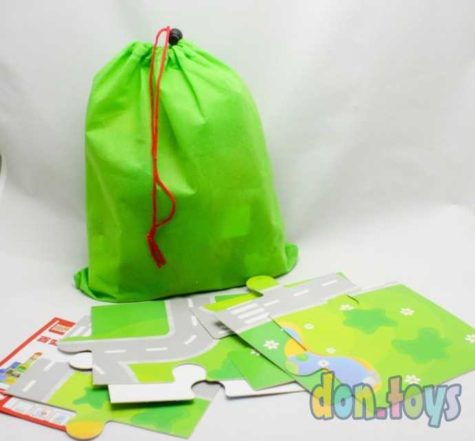 Конструктор деревянный Городок, 62 детали, фото 7