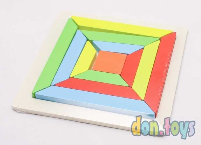 Деревянная рамка вкладыш Геометрические фигуры, 15Х15 с, арт. AR-10446, фото 3