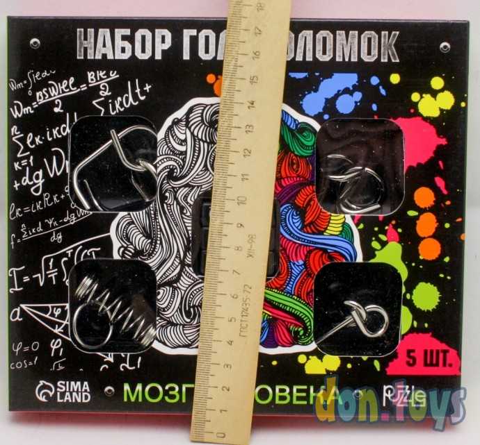 Головоломка металлическая «Мозг человека» набор 5 шт., арт. 3302583, фото 3