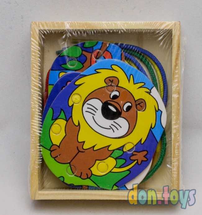 Шнуровка в коробке «Веселые джунгли», 4 шт., арт. 2529785, фото 1