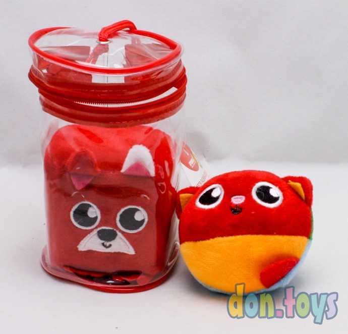 Набор развивающих игрушек, 2 предмета: кубик «Собачка», мячик «Котик», арт. 3850583, фото 1