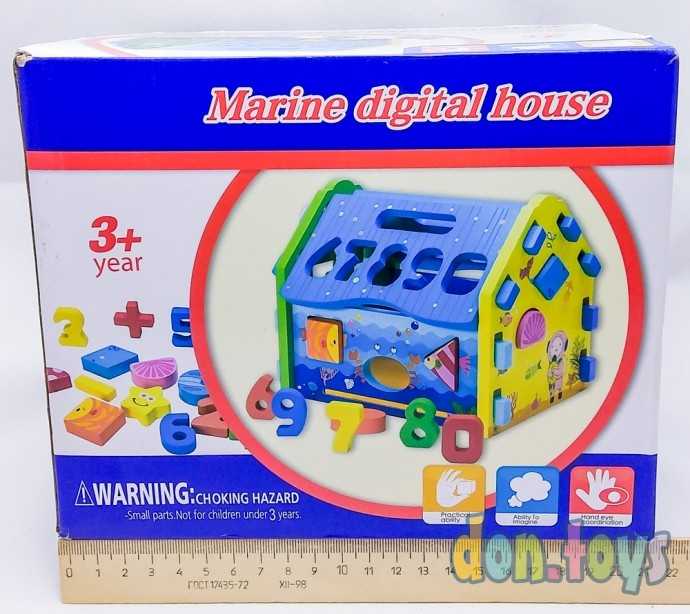 Деревянный дом сортер с цифрами, фото 3