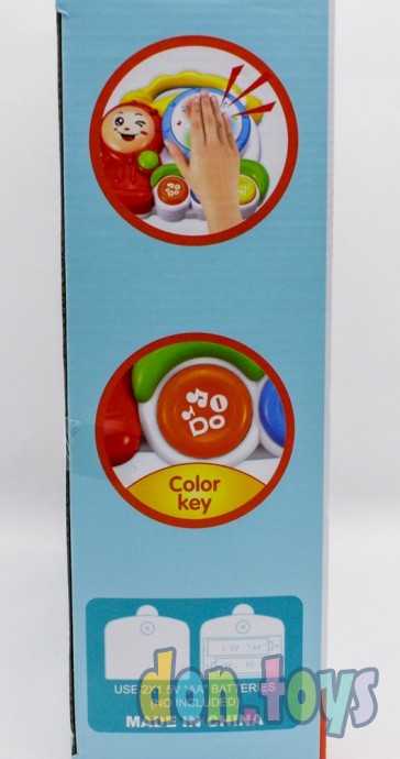 Музыкальный барабан "Паровозик" подсветка, арт. 966, фото 3