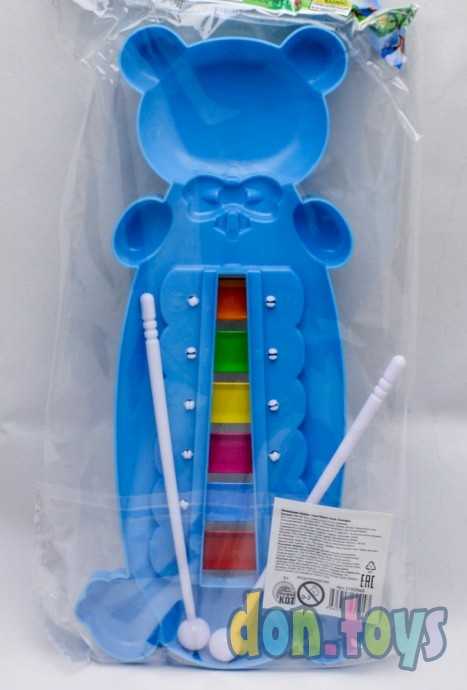 Ксилофон цветной "Медвежонок" (27 см, 6 тонов), арт. 1780960, фото 2