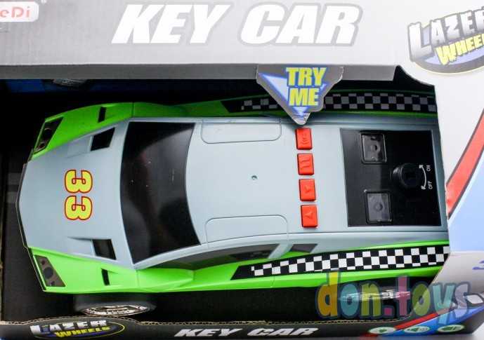 Машинка свет, звук, ключ, на батарейках, арт. LD 2032, фото 8