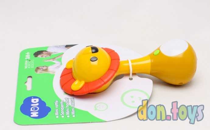 Музыкальная погремушка Львенок на планшете, арт. 3134, фото 2