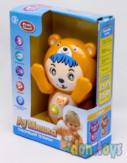 Телефон "Ау, Мишка", музыкальные и световые эффекты, 4 режима, русское озвуч., арт. 7823, фото 3