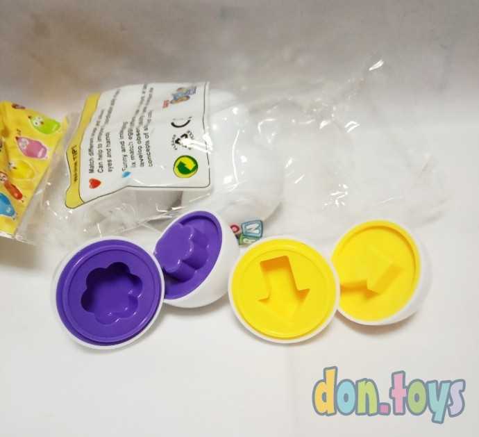 Развивающий набор Сортер Яйца, 6 шт., для изучения форм и цветов, фото 1