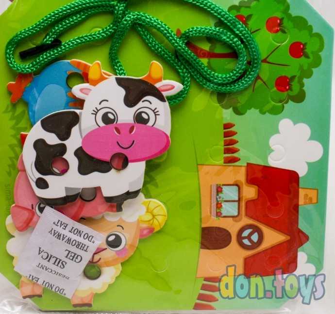 Деревянная игрушка-шнуровка «Ферма», арт. 4001531, фото 4
