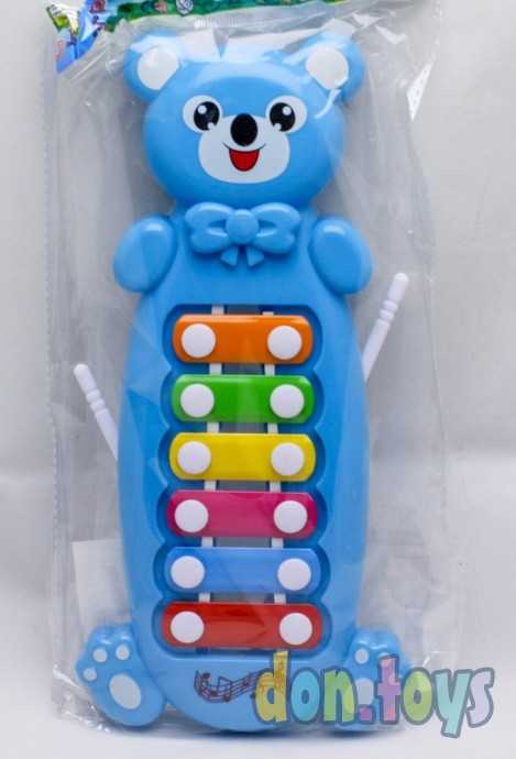 Ксилофон цветной "Медвежонок" (27 см, 6 тонов), арт. 1780960, фото 1