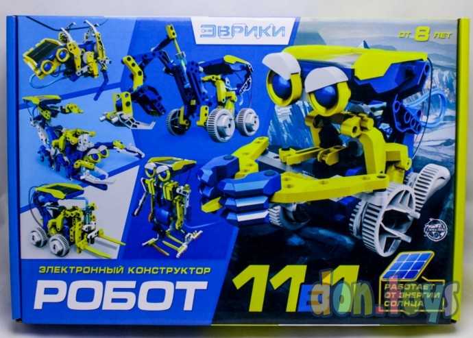 Электронный конструктор «Робот 11 в 1», работает от солнечной батареи, арт. 5003688, фото 1