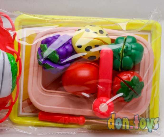 Набор Мойка, Овощи на липучке, Корзинка, Поднос, арт.6853, фото 6