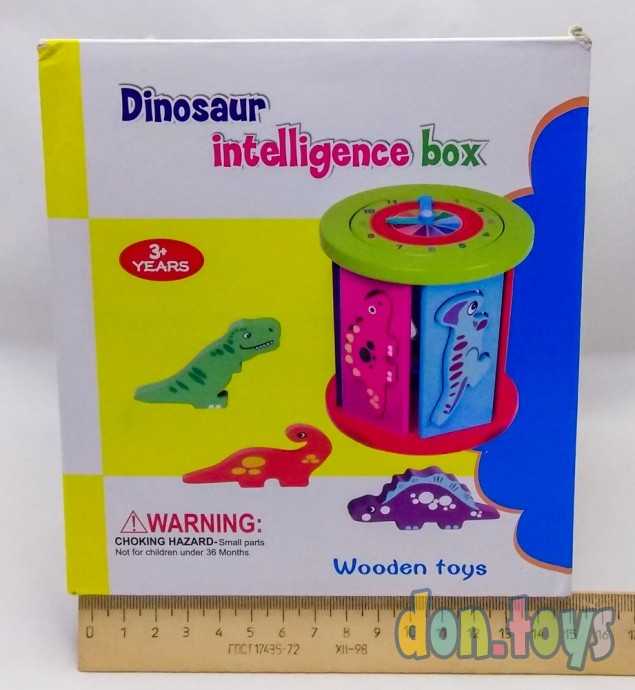 Деревянный сортер с часами Динозавры, фото 3