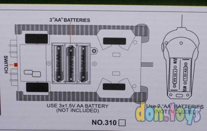 Набор 2 Танка, 2 пульта на р/управлении, арт. 310-1A, фото 7