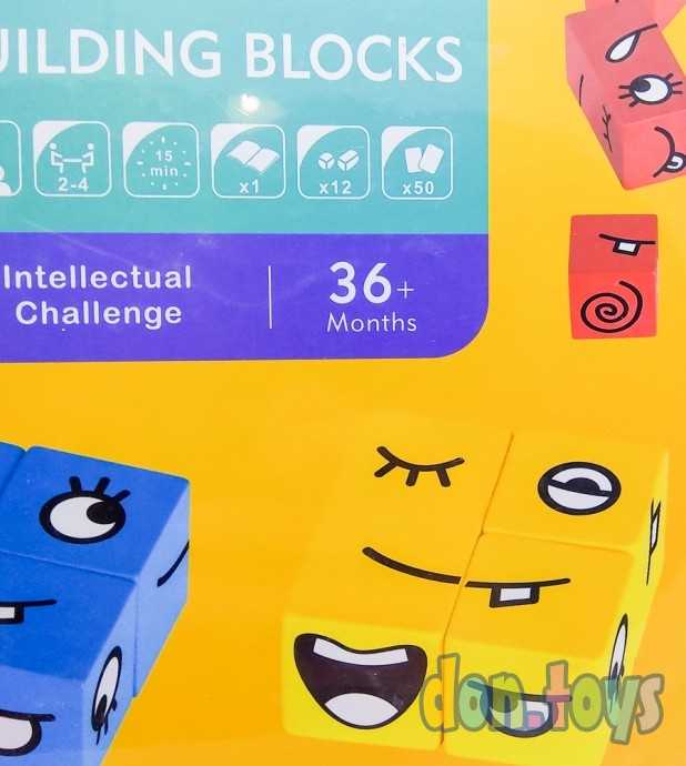 ​Развивающая игра-головоломка из дерева Эмоции. Сложи правильно лицо, фото 2