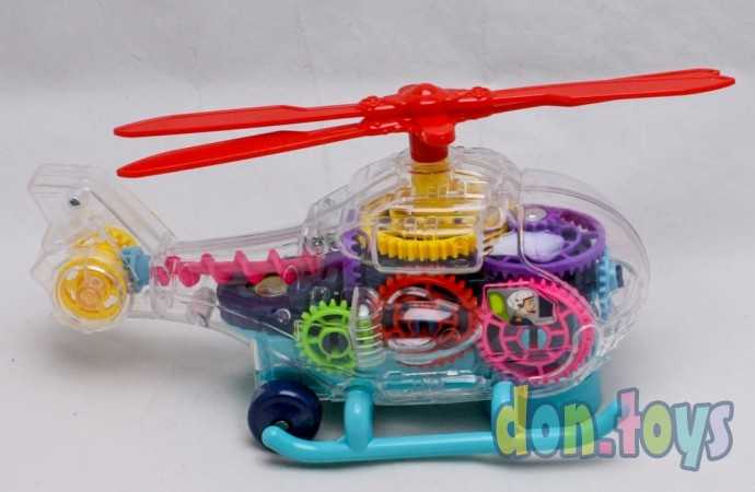 Вертолет прозрачный с шестеренками, звук, свет, арт. 0713, фото 10