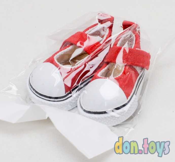 Полукеды для кукол, длина подошвы 5 см, цвет красный, арт. 3785823, фото 1