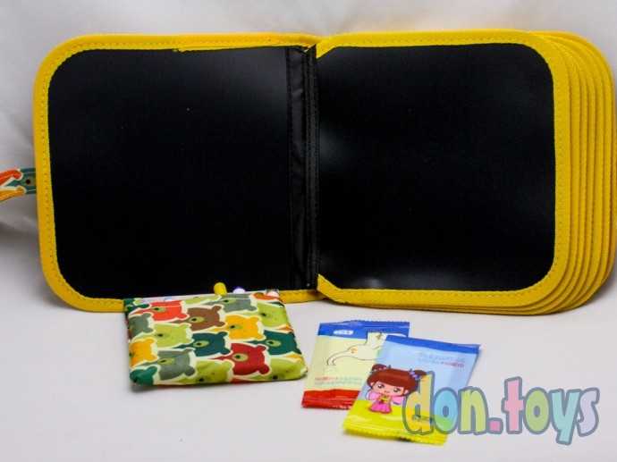 Книжка-коврик для рисования водными мелками 10 мелков, фото 7