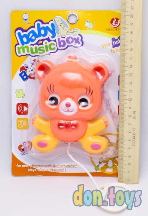 Подвеска погремушка механическая заводная Забавные животные - Медвежонок, фото 2