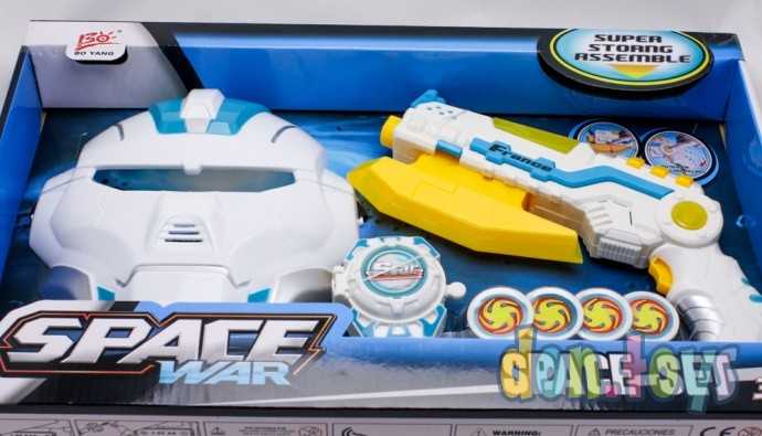Игровой набор Space War, маска, бластер, часы-дискомет, арт. 6610C-4, фото 4