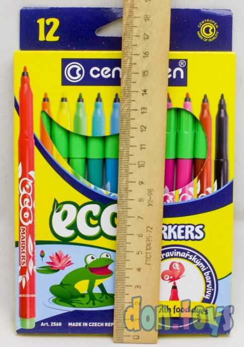 Фломастеры 12 цветов Centropen 2560 EKO, 2.0 мм пищевые чернила, , арт. 2468413, фото 3