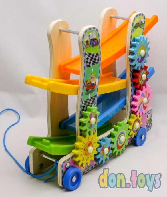 Автотрек 3в1 «Каталка + крутилка + автотрек», арт. 5374999, фото 6