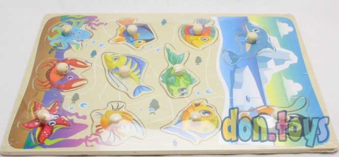 Деревянная рамка-вкладыш "Морские животные", фото 3