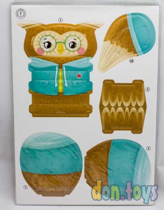 Мягкий 3D пазл Сова, подставка для карандашей, арт. 51541, фото 3