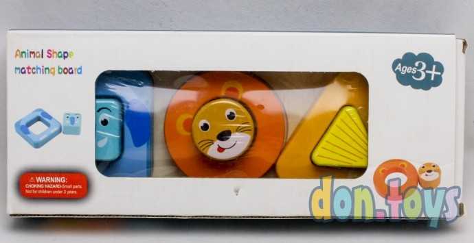 Рамка - вкладыш Айтоппер, 6 деталей, "Первый сортер малыша. Мир животных" арт. MC-069, фото 1