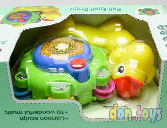 Каталка Улитка на веревочке, свет, мелодии, арт. WD 3649, фото 4