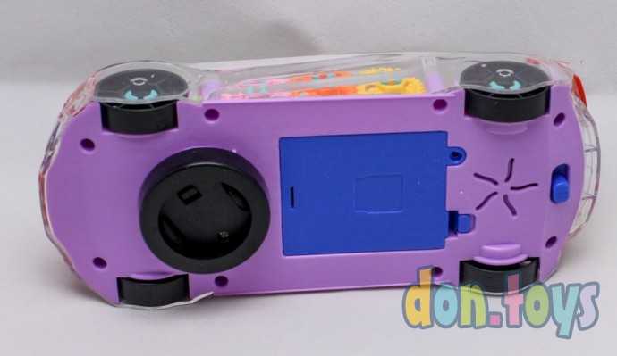 Машинка прозрачная светящаяся, музыкальная, арт. 388, фото 6