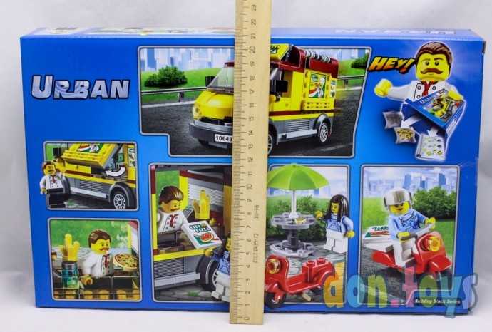 Конструктор Bela арт.10648 Urban (аналог Lego City 60150) "Фургон-пиццерия", 261 деталей, фото 2