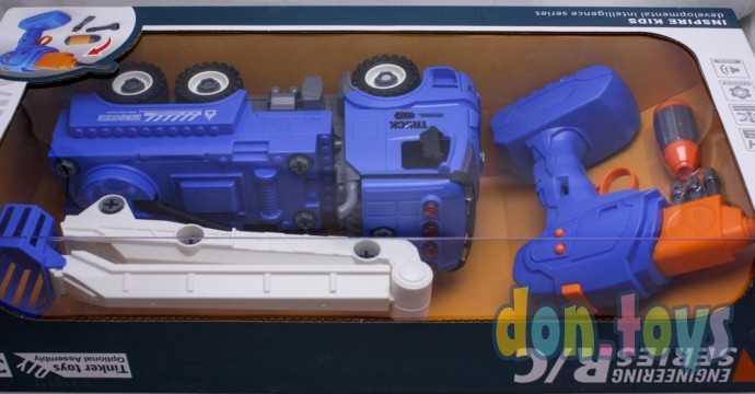 Машина р/у Вышка контруктор Пульт-шуруповерт, звук, арт. BS-R6, фото 6